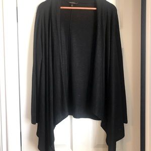 Banana Republic black open front sweater long cardigan jacket sz XS